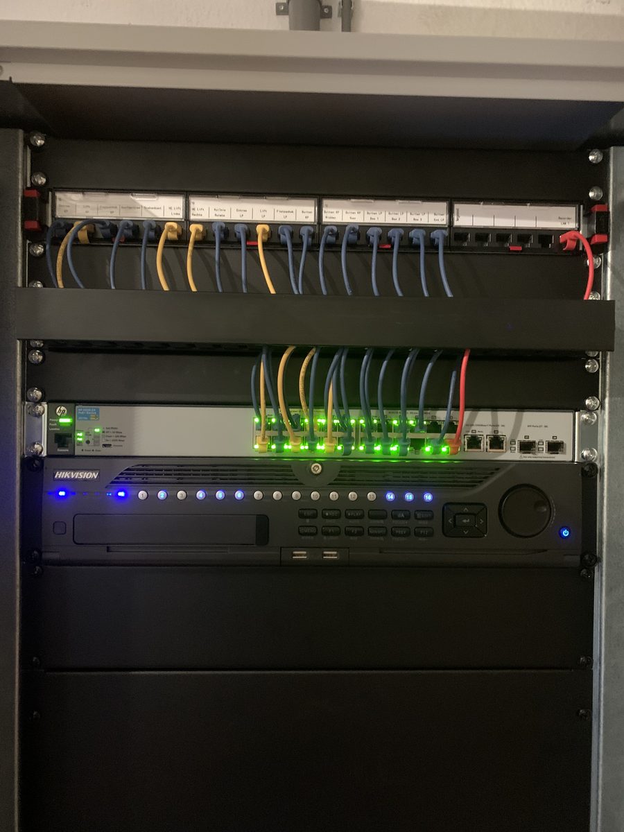 Hikvision NVR in rack